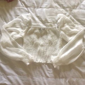 Smocked crop top